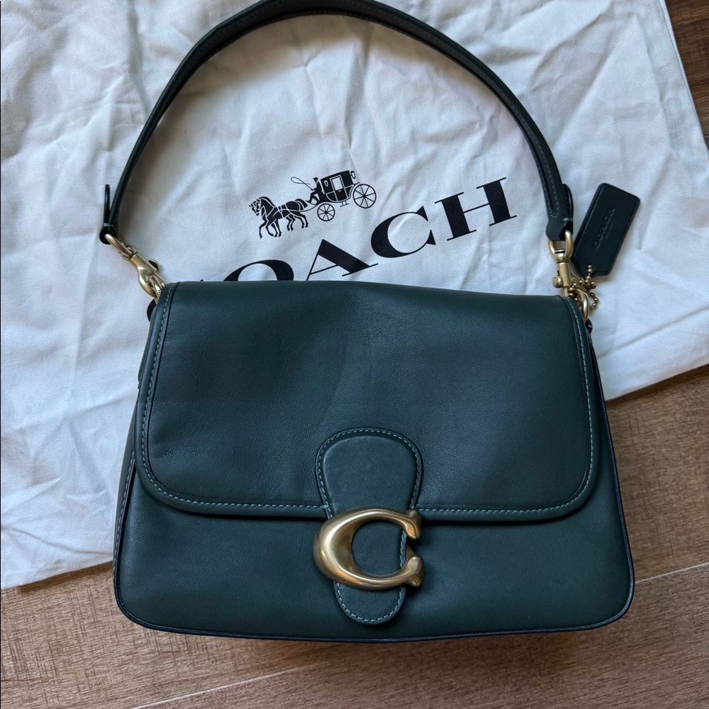 Coach soft tabby in amazon green